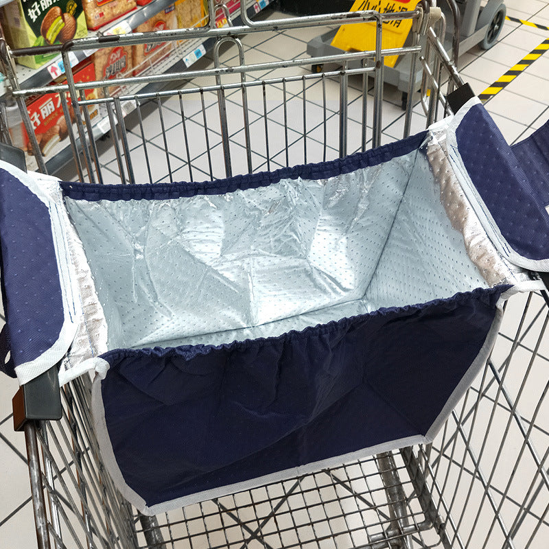 Supermarket trolley insulated shopping bag